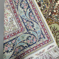 Tapis en soie oriental persan 4x6, quatre saisons, avec motif Bakhtiari Bakhtiyari Paradise Garden, pour la décoration de chambre islamique