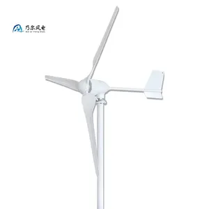 Chứng nhận CE 1000 Wát ngang tuabin gió 1kw Máy phát điện cối xay gió với nylon sợi Blades Đối với trang chủ sử dụng