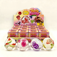 Promotion Jouets Squishy Vaseline : Adorables Canards et Boules de Fruits, Jouets à Presser Transparents à Rebond Lent pour Soulager le Stress