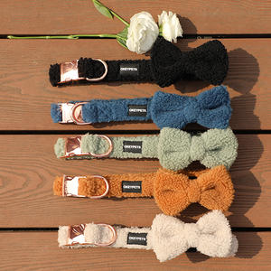 Collar de Lujo para Perro de Lana de Cordero Sherpa, Accesorios para Mascotas al Por Mayor, Personalizado, Portátil y Duradero para Exteriores - Product Image 3