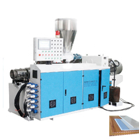 Conception professionnelle Pvc WPC Conseil Cadre Profil Revêtement Panneau Plafond Mur Faisant Extrusion Machine Ligne De Production