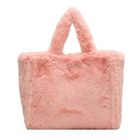 Sacs fourre-tout en fausse fourrure duveteuse et moelleuse, sacs à bandoulière pour le rangement, les voyages et le shopping, sacs à main doux et moelleux pour l'hiver et les adolescents