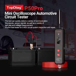 เครื่องวัดออสซิลโลสโคป P50 Pro Mini สำหรับทดสอบวงจรรถยนต์ ตรวจจับไฟ AC/DC ระบบวงจร 12V เครื่องตรวจจับไฟฟ้า เครื่องมือวินิจฉัย รับประกัน 1 ปี - Product Image 3