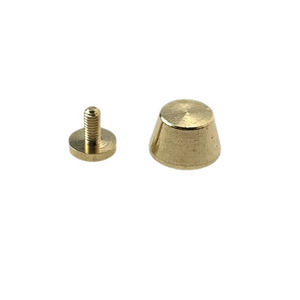 Brass <b>Bag</b> Base <b>Studs</b> Bucket Nail Pure Brass Hardware For Leather <b>Bags</b> DIY Accessories Classic Style High Quality - Product Image 5