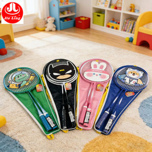 Raquette de <span class=keywords><strong>badminton</strong></span> JIELING 58 cm avec manche en bois et tige en ferroalliage, design mignon pour animaux de compagnie, pour tous les âges - Product Image 1