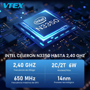 Portátil HD de 14.1 Pulgadas con Procesador N3350, 6 GB, Ultrafino y Ligero, para Estudiantes, Clases en Línea y Trabajo de Oficina, Ordenador Portátil Económico - Product Image 2