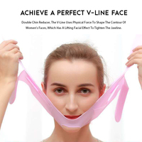 Masque facial portable en silicone pour lifting du visage, outil réutilisable pour affiner les joues, le menton et le cou