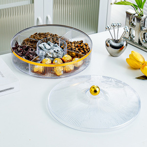 <span class=keywords><strong>Piatto</strong></span> di Lusso per Snack e Frutta con Design Moderno, Coperchio in PP, Scomparti per Frutta Secca e Caramelle, Piatti di Lusso Leggeri - Product Image 3
