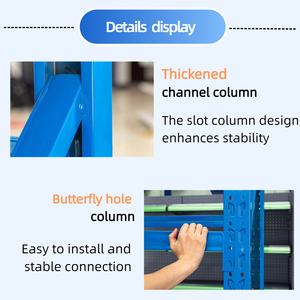Rak Gudang Baja Gulung Dingin 4 Lapis Grosir Murah dengan Ketahanan Korosi untuk Sistem Rak Penyimpanan Inventaris - Product Image 4