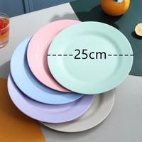 Assiettes en paille de blé durables, écologiques et minimalistes, très vendues, 10 pouces, assiettes à salade incassables, assiettes en plastique réutilisables