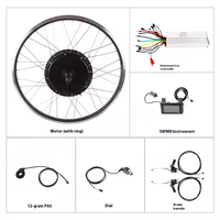 Kit de conversion de moyeu arrière pour vélo électrique à entraînement direct 48V 72V 1000W 2000W 3000W 5000W