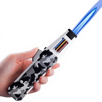 Briquet chinois à flamme directe, style stylo, coupe-vent, au butane, construction métallique, design de luxe léger européen et américain