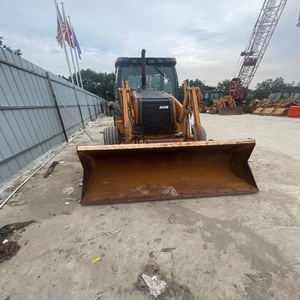 Retroexcavadora Usada para Construcción, Excavadora Hidráulica Amarilla con Cargador Frontal, Cabina, Cucharón, Motor Deutz, Carga Nominal de 7 Toneladas - Product Image 2