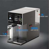 Purificateur d'eau RO de bureau universel 2200W 220V, filtre 0,0001 µm, machine à eau chaude et froide, compresseur, machine à glaçons, usage domestique, 4 étapes