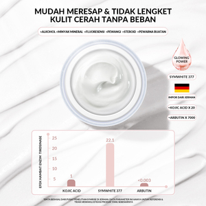 Crème Correctrice Anti-Taches Non Grasse au Collagène et Acide Hyaluronique, Éclaircissante, Anti-Mélanine, Anti-Rides, Hydratante pour une Peau Éclatante - Product Image 3