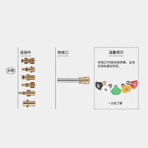 Adaptador para lavadora de coches HANGGAO, 1/4 pulgadas, latón, acero inoxidable, para limpiador de alta presión, accesorios de la serie PA - Product Image 2