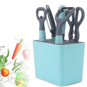 New Arrival <b>Kitchen</b> <b>Gadgets</b> Stainless Steel 6 Pcs <b>Kitchen</b> <b>Tools</b> Accessories With Plastic Holder - Product Image 4