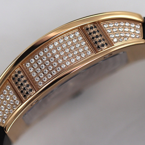 Montre-bracelet chronographe automatique ultra-mince squelette pour femme, personnalisée, en moissanite 0701, avec diamants, modèle Victory Podium - Product Image 4