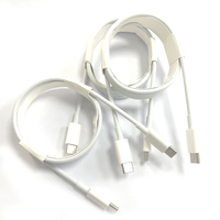 Kabel pengisian daya Cepat dan transfer data, kabel pengisian daya Cepat dan Transfer Data 1M 60W 9V 3A USB-C ke kabel USB-C, mendukung transfer data untuk iPad, ponsel, Tablet