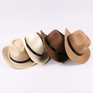 Sombrero de Paja Hecho a Mano SOLPOP para Niños y Adultos, Estilo Vaquero, Plegable, para Playa, con Cinturón - Product Image 4