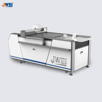 Machine de découpe à plat JWEI LST, fabricant d'échantillons de boîtes pour les petites imprimeries, artisanat, boîte de validation, prototype avec caméra CCD