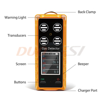 Detector de Gas 4 en 1 DUOTESI, Batería de Litio Recargable, Garantía de 12 Meses, para O2/CH4/CO/H2S, Química/Minería/Laboratorio/Navidad, Gran Oferta
