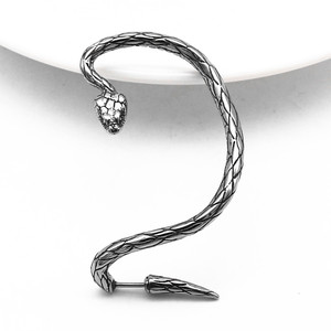 yunnique Snake Titanium Steel <b>Cuff</b> <b>Earring</b> For Party Men Women Fashion Jewelry - Product Image 1