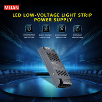 Controlador LED AC a DC 12V 24V 5A 10A, Fuente de Alimentación 12V 5A, Transformador de Iluminación Ultrafino, Fuente de Alimentación Conmutada LED para Iluminación Interior