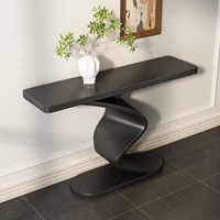 Table console multifonctionnelle avec plateau en ardoise, design moderne et minimaliste pour hall d'entrée, salon, villa et hôtel, meubles de maison