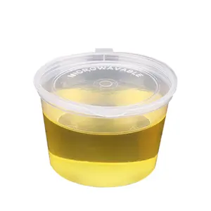 स्टॉल स्थापित करने के लिए खाद्य ग्रेड गोलाकार प्लास्टिक पारदर्शी सॉस कप डिस्पोजेबल एकीकृत सॉस बॉक्स वाणिज्यिक सॉस कटोरा