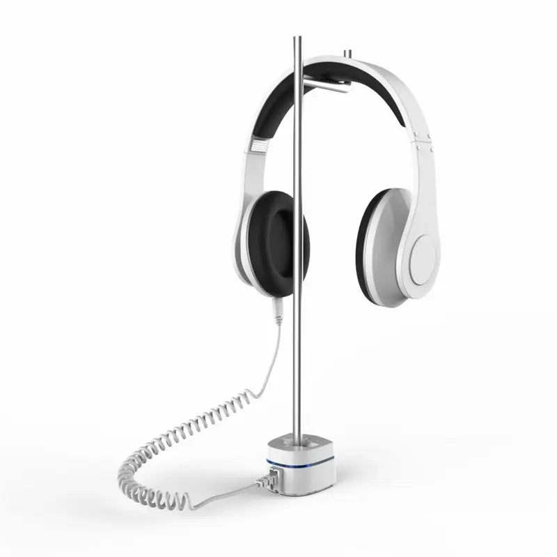 ชุดหูฟังรักษาความปลอดภัยสากลยืนหูฟังป้องกันการโจรกรรมผู้ถือหูฟังสัญญาณกันขโมยยึดจอแสดงผลหูฟัง