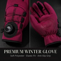 Gants de ski d'extérieur unisexes personnalisés avec logo, résistants à l'eau, coupe-vent et thermiquement isolés pour l'hiver