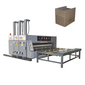 Zhenhua YSF-C Máquina de corte e vinco de papelão para impressão industrial semiautomática em 2 cores, máquina de corte e vinco de fábrica