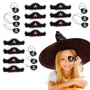 Gorro de Capitán Pirata de Fieltro 2026, Parche de Ojo Pirata para Disfraces de Fiesta Pirata, Máscara de Ojo Clásica para Niños - Product Image 4