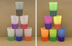 Custom Logo Printed 16oz <b>Plastic</b> Stadium <b>Cup</b> Environmental Protection <b>Plastic</b> Color Change <b>Cup</b> Mood <b>Cup</b> - Product Image 4