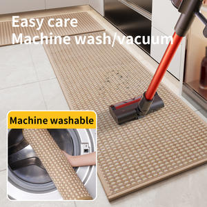 พรมเชนิลล์ลายเรขาคณิตสำหรับห้องครัว รูปทรงสี่เหลี่ยมผืนผ้า กันลื่น ซึมซับน้ำได้ดี - Product Image 6