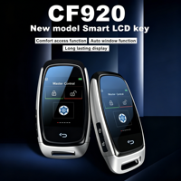 Clé de voiture intelligente Kaifute CF920KC avec écran tactile LCD premium et 4 boutons, garantie 1 an, design modifié argent/noir, prend en charge l'accès sans clé