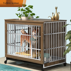גדול נירוסטה עץ כלב בית עם נשלף אסלה - Product Image 2