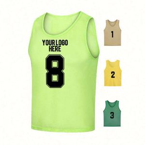 Petos/Chalecos de Entrenamiento de Fútbol y Baloncesto Personalizados con Números para Niños, Jóvenes y Adultos - Ideales para Deportes de Equipo - Product Image 1