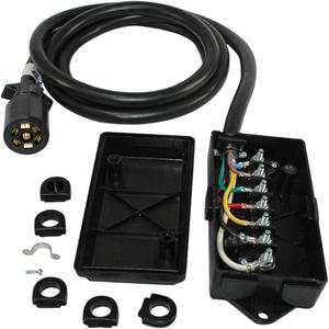 <span class=keywords><strong>7</strong></span>-Wege-Inline-Anhängersteckerkabel mit <span class=keywords><strong>7</strong></span>-Gang-Anschlussdose | 8FT Hochleistungs-Kabelbaum für Wohnmobile, LKWs und Wohnmobile - Product Image 1
