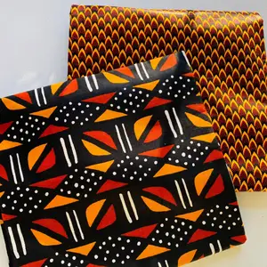Nieuwe Afrikaanse Grand Wax Stof Ankara Glitter Gebreide Gouden Katoenen Batik Pagne Lendendoek Stuff Katoen Naaien Trouwjurk