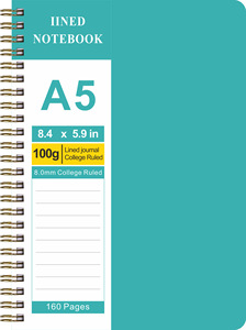 Bán buôn tùy chỉnh A5 cuộn dây đôi xoắn ốc máy tính xách tay Frosted PP Bìa lót Tạp Chí Đại học Cai Trị hàng tuần kế hoạch tuần-at-a-lướt qua - Product Image 5