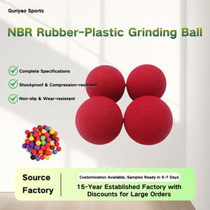 Bola Penggiling Busa Karet NBR Elastis Tinggi Merah untuk Anak-Anak, Spons Senyap untuk Latihan Poles, Anti-Guncangan, Dekoratif, Pemotongan Khusus - Product Image 2