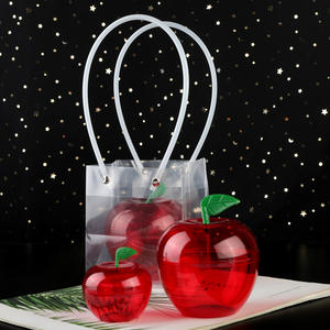 Conteneur décoratif en forme de pomme pour la cuisine, en plastique alimentaire, idéal pour les décorations de Noël, d'anniversaire ou de mariage - Product Image 4