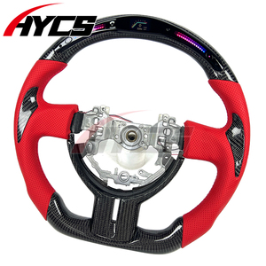 Volante Deportivo Personalizado con LED, RPM, Cuero Rojo y Fibra de Carbono para Toyota 86 GR86 GT86 TRD GTS Estilo Cb para Subaru BRZ <span class=keywords><strong>STI</strong></span> <span class=keywords><strong>Ts</strong></span> - Product Image 2