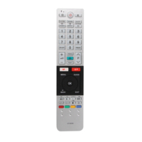 Control Remoto Universal ES-RM284-1 para Televisores Toshiba, Control Remoto de Repuesto para CT-8536 ERF3G98T LED 3D HDTV 4K UHD Smart TV