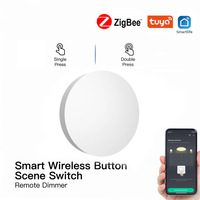 LEDEAST Tuya – interrupteur à bouton sans fil multifonction intelligent, variateur à distance, interrupteur de scène à bouton sans fil Zigbee