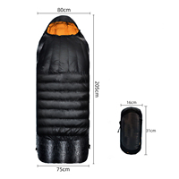 Sac de couchage en duvet pour adulte, imperméable, compact, léger, de haute qualité, pour le camping en hiver