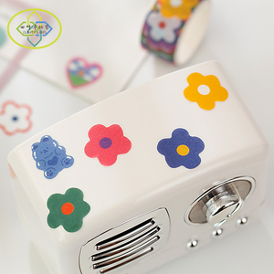 Ruban adhésif Washi en acrylique activé par l'eau, style coréen Kawaii, autocollant personnalisé pour journal, <span class=keywords><strong>scrapbooking</strong></span>, découpe et masquage – Grande Vente - Product Image 2