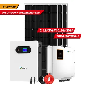 48v 100AH 200AH 10KW锂铁电池6000循环 @ 80% DOD电池电源壁挂式家用太阳能电池